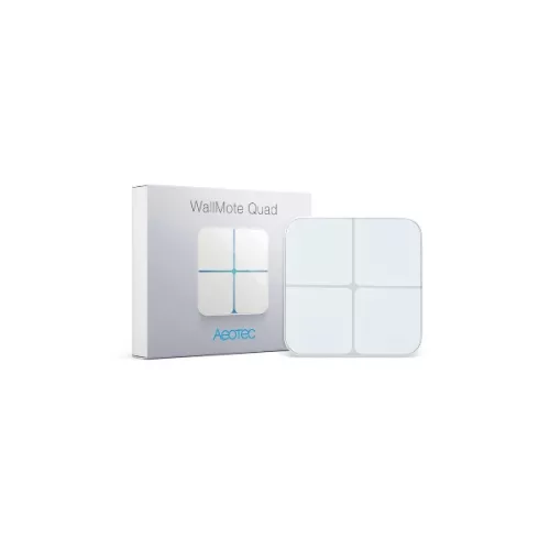 Aeotec WallMote Quad – fali távirányító 4 gombbal – Z-Wave (ZW130)