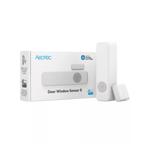 Aeotec Door Window Sensor 8 – nyitás-, dőlés-, hőmérséklet- és páratartalom-érzékelő, Z-Wave, fehér (ZWA055-C)