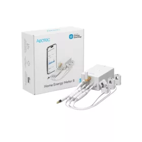   Aeotec Home Energy Meter 8 – fogyasztásmérő, három fázisú, 3 x 60A áramváltóval, Z-Wave 800 (ZWA046C3A60)