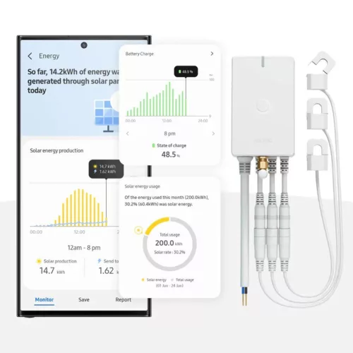 Aeotec Home Energy Meter 8 – fogyasztásmérő, három fázisú, 3 x 60A áramváltóval, Z-Wave 800 (ZWA046C3A60)