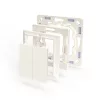 Shelly BLU Wall Switch 4 vezeték nélküli kapcsoló, Bluetooth, fehér + Legrand/Shelly keret adapter