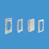 Shelly BLU Wall Switch 4 vezeték nélküli kapcsoló, Bluetooth, fehér + Legrand/Shelly keret adapter