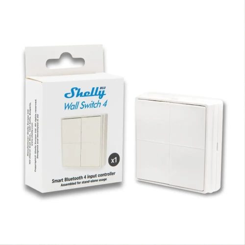 Shelly BLU Wall Switch 4 - fali nyomógomb, keret nélküli verzió