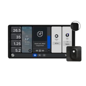   Shelly Wall Display X2 Wi-Fi+Bluetooth villanykapcsoló + érintőképernyős vezérlőpanel (fekete kerettel) + BLU H&T szenzor