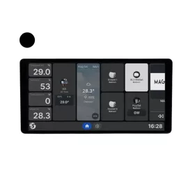   Shelly Wall Display X2i – fali vezérlőpanel és villanykapcsoló, Wi-Fi, Bluetooth, fekete