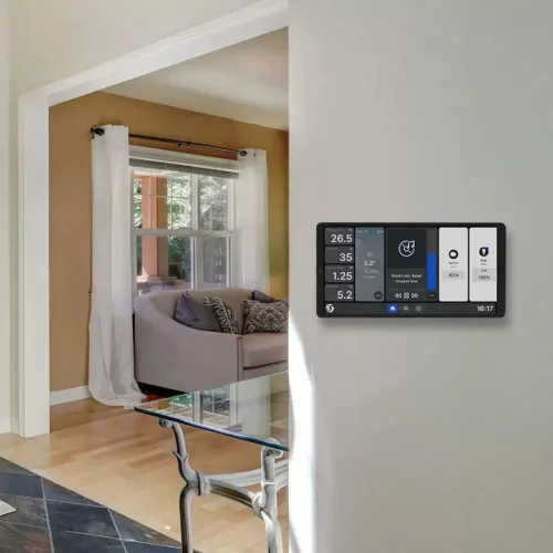 Shelly Wall Display X2i – fali vezérlőpanel és villanykapcsoló, Wi-Fi, Bluetooth, fekete