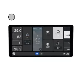   Shelly Wall Display X2i – fali vezérlőpanel és villanykapcsoló, Wi-Fi, Bluetooth, ezüst