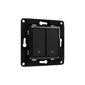 Shelly Wall Switch fali villanykapcsoló, 2 gombos fekete