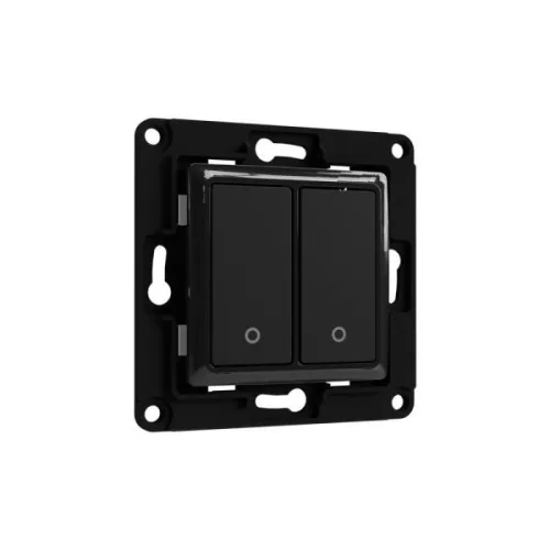 Shelly Wall Switch fali villanykapcsoló, 2 gombos fekete