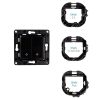 Shelly Wall Switch fali villanykapcsoló, 2 gombos fekete