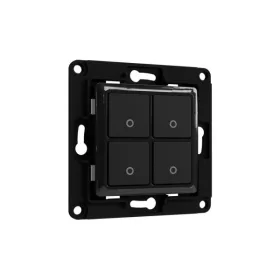 Shelly Wall Switch fali villanykapcsoló, 4 gombos fekete