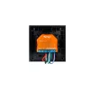 Shelly Wall Switch fali villanykapcsoló, 4 gombos fekete