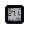 Shelly BLU H&T Display ZB – Hőmérséklet, pára és fény szenzor, e-papír kijelzővel,  Zigbee, Bluetooth, fekete