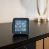 Shelly BLU H&T Display ZB – Hőmérséklet, pára és fény szenzor, e-papír kijelzővel,  Zigbee, Bluetooth, fekete
