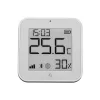 Shelly BLU H&T Display ZB – Hőmérséklet, pára és fény szenzor, e-papír kijelzővel,  Zigbee, Bluetooth, fehér
