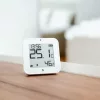 Shelly BLU H&T Display ZB – Hőmérséklet, pára és fény szenzor, e-papír kijelzővel,  Zigbee, Bluetooth, fehér