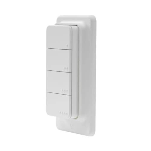 Shelly BLU RC Button 4 négy gombos Bluetooth távirányító, mágneses fali tartóval