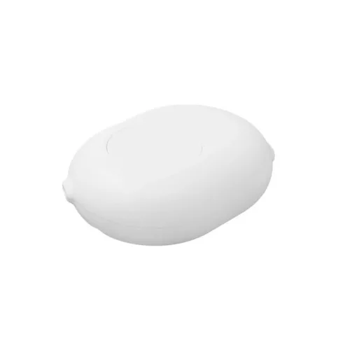 Shelly Button Add-on – nyomógomb kiegészítő relémodul foglalattal Plus (Gen2), Gen3 és Gen4 Shelly modulokhoz, fehér