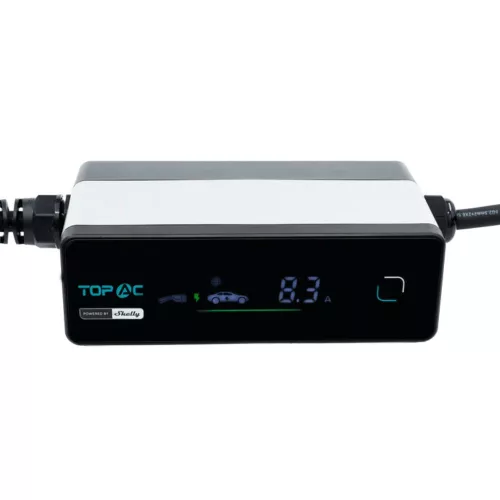 Shelly TopAC Portable EV charger 11kW EVE01-11R  – hordozható elektromos autó töltő, Wi-Fi, Bluetooth