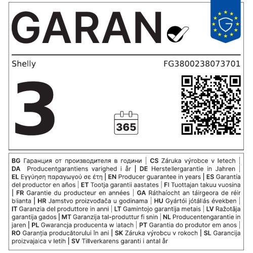 Shelly Flood S Gen4 – csőtörés, vízfolyás és eső érzékelő szenzor, Wi-Fi, Zigbee, Matter, fehér (S4SN-0071Z)