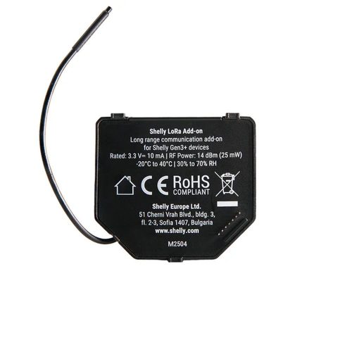 Shelly LoRa Add-on nagy hatótávolságú kommunikációs bővítőmodul (1 db)