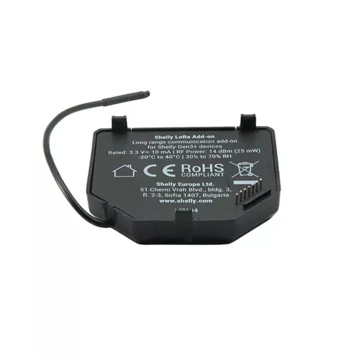 Shelly LoRa Add-on nagy hatótávolságú kommunikációs bővítőmodul (1 db)