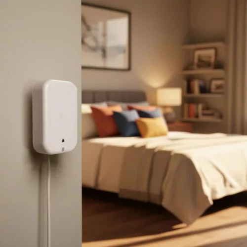 Shelly Presence Gen4 –  mmWave jelenlét és fény szenzor, Zigbee, Wi-Fi, Bluetooth, Matter, fehér