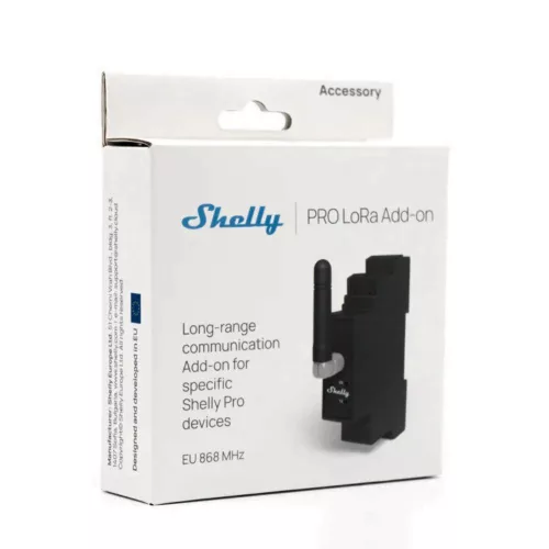 Shelly PRO LoRa Add-on – bővítő modul, nagy hatótávolságú kommunikációhoz, Shelly PRO modulokhoz