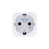 Shelly Plug M Gen3 – Wi-Fi + Bluetooth, Matter kompatibilis, fogyasztásmérős okoskonnektor, fehér