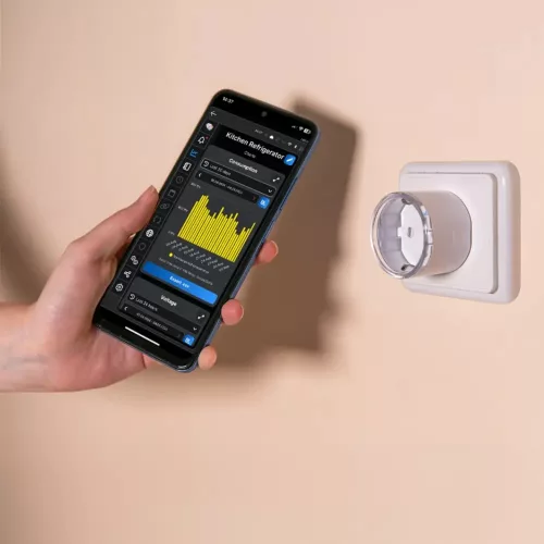 Shelly Plug S (Gen3) Wi-Fi + Bluetooth, Matter kompatibilis, fogyasztásmérős okoskonnektor, fekete