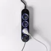 Shelly Power Strip 4 Gen4 –  okos konnektor elosztó négy aljzattal, fogyasztásmérős, Wi-Fi, Zigbee, Matter, fekete