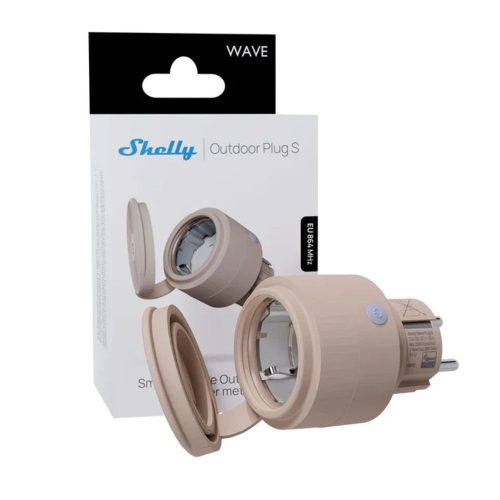 Shelly Wave Outdoor Plug S LR – fogyasztásmérős konnektor, Z-Wave