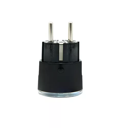 Shelly Wave Plug S – fogyasztásmérős okoskonnektor, Z-Wave LR, fekete