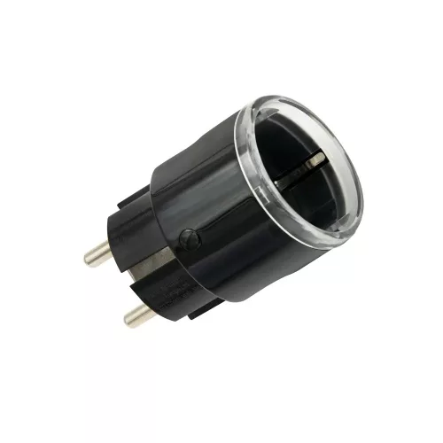 Shelly Wave Plug S – fogyasztásmérős okoskonnektor, Z-Wave LR, fekete