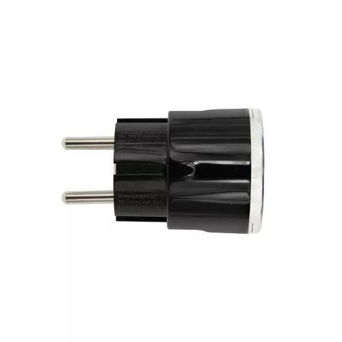 Shelly Wave Plug S – fogyasztásmérős okoskonnektor, Z-Wave LR, fekete