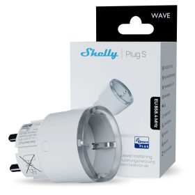   Shelly Wave Plug S, fogyasztásmérős okoskonnektor, Z-Wave, fehér