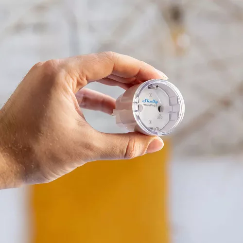 Shelly Wave Plug S, fogyasztásmérős okoskonnektor, Z-Wave, fehér
