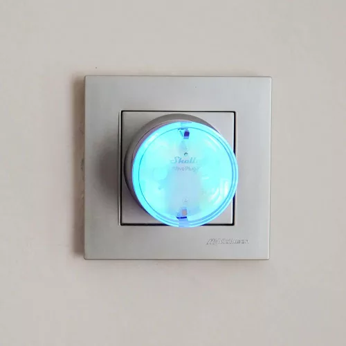 Shelly Wave Plug S, fogyasztásmérős okoskonnektor, Z-Wave, fehér