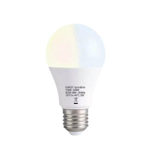 Shelly Duo Bulb E27 Gen3 – okosizzó, fényerőszabályozható, fénymelegség-állítható, Wi-Fi, Bluetooth