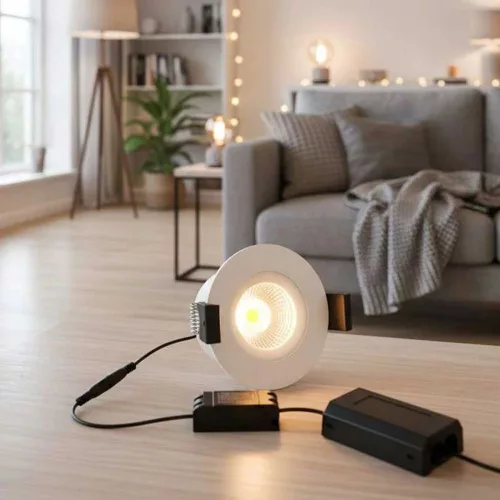 Shelly LightSolutions Hilux DS8 White – okos spot lámpa, dimmelhető, színhőmérséklet 2200K – 6000K, Wi-Fi, Bluetooth, fehér