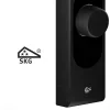 Shelly LOQED érintős okos Wi-Fi + Bluetooth zár, fekete