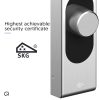 Shelly LOQED érintős okos Wi-Fi + Bluetooth zár, ezüst színű