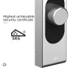 Shelly LOQED érintős okos Wi-Fi + Bluetooth zár, ezüst színű