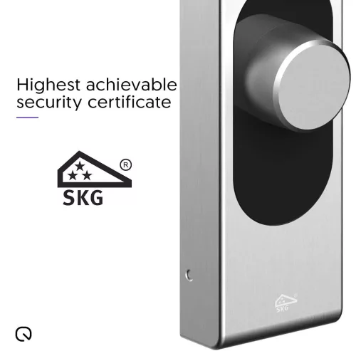 Shelly LOQED érintős okos Wi-Fi + Bluetooth zár, ezüst színű