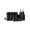 Shelly LOQED Power Kit – töltő adapter, 8*AA Ni-MH akkumulátorral 