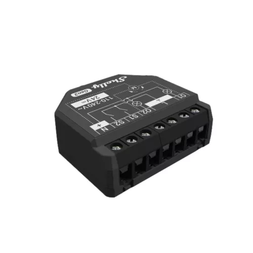 Shelly 2PM Gen3 – két áramkörös relé, fogyasztásmérés, redőnyvezérlés, Wi-Fi,  Bluetooth, Matter (X4)