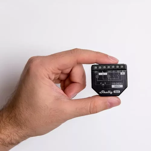 Shelly 2PM Gen3 – két áramkörös relé, fogyasztásmérés, redőnyvezérlés, Wi-Fi,  Bluetooth, Matter (X4)