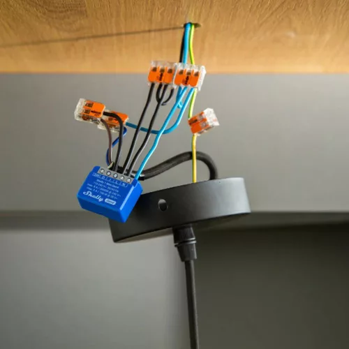 Shelly 1 Mini GEN4 egy áramkörös Wi-Fi + Bluetooth / Zigbee 3.0  multi-protokoll okosrelé, Matter kompatibilis (8A)