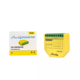   Shelly PLUS RGBW PM - Wi-Fi + Bluetooth RGBW LED szalag okosvezérlés
