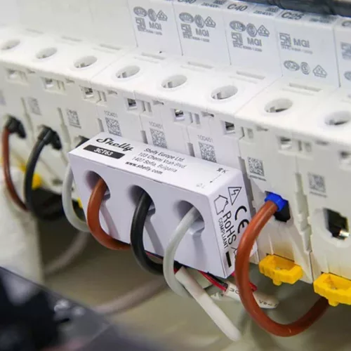 Shelly PRO 3EM 3CT63 okos Wi-Fi + Ethernet háromfázisú fogyasztásmérő, DIN-sínre